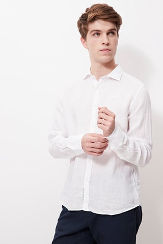 Camisa de lino - Blanco