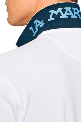 Polo - Blanco y azul