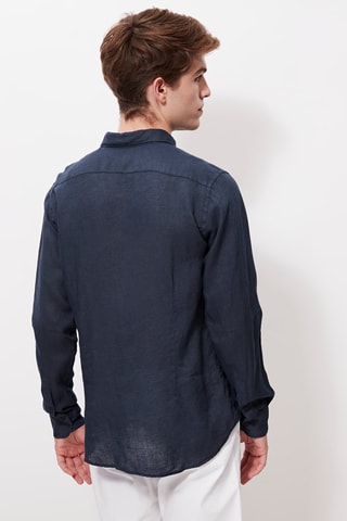 Camisa de lino - Azul