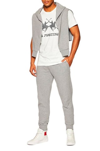 Camiseta - Blanco y gris