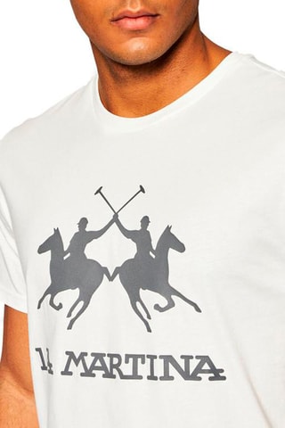 Camiseta - Blanco y gris