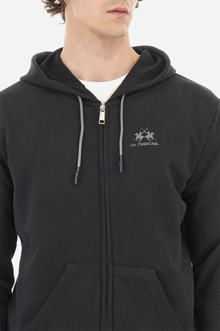 Sudadera regular fit con capucha - Negro