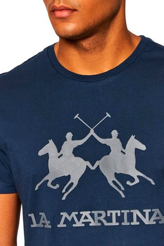 Camiseta - Azul y gris