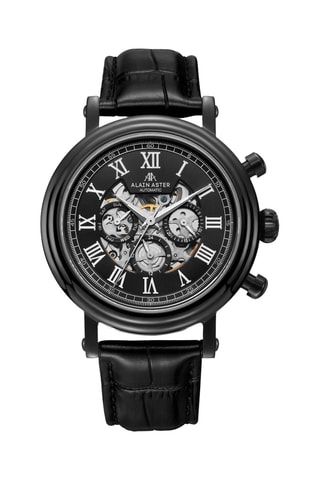 Automatisch Leren en Doublé Zwart Ion Skeletonhorloge