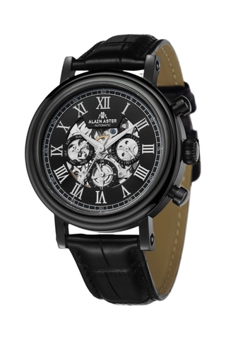 Automatisch Leren en Doublé Zwart Ion Skeletonhorloge