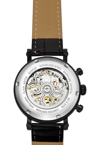 Automatisch Leren en Doublé Zwart Ion Skeletonhorloge