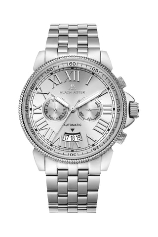 Relógio automático de aço - Prateado