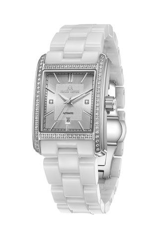 Keramische Automatisch Horloge met Zirkonia’s en Diamanten