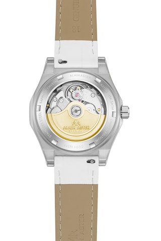 Leren Automatische Horloge met Zirkonia’s