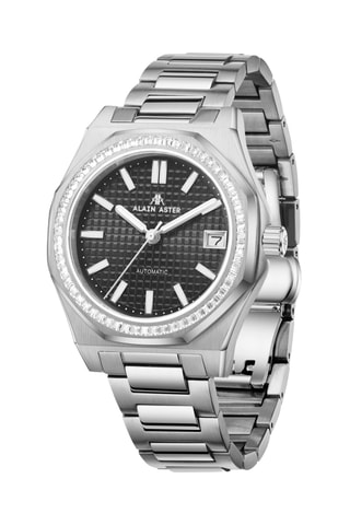 Stalen Automatische Horloge met Zirkonia’s