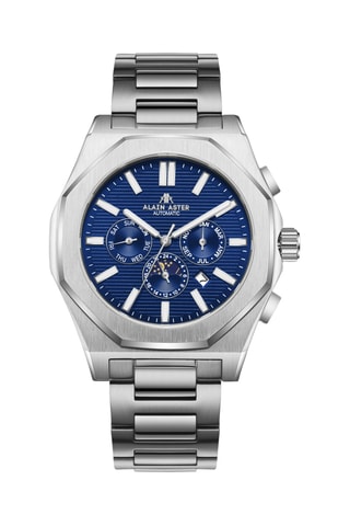 Relógio automático de aço - Prateado