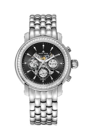 Stalen Automatische Horloge met Zirkonia’s