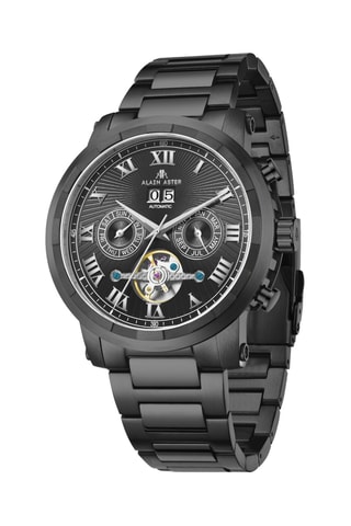 Relógio automático de aço - Preto