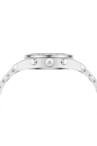 Relógio automático de cerâmica - Taquímetro - Branco