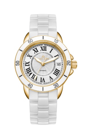 Diamanten en Doublé Roségoud Keramische Automatisch Horloge -