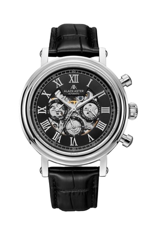 Automatisch Leren Horloge - Zwart en Zilverkleurig