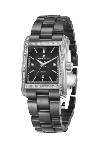 Keramische Automatisch Horloge met Zirkonia’s en Diamanten