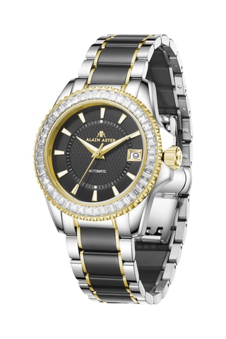 Keramische Automatisch Horloge met Zirkonia’s en Diamanten