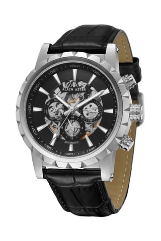 Automatisch Leren Horloge - Zwart en Zilverkleurig