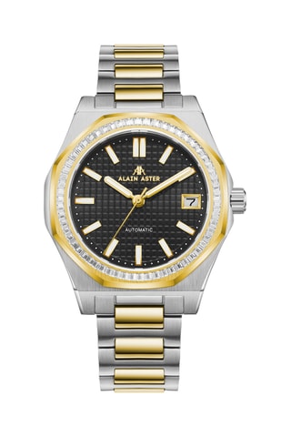 Stalen Automatische Horloge met Zirkonia’s