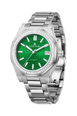 Stalen Automatische Horloge met Zirkonia’s