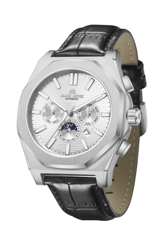 Automatisch Leren Horloge - Zwart en Zilverkleurig