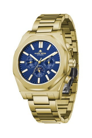 Relógio automático de aço - Dourado