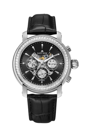 Automatisch Leren Horloge - Zwart en Zilverkleurig