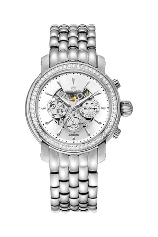 Stalen Automatische Horloge met Zirkonia’s