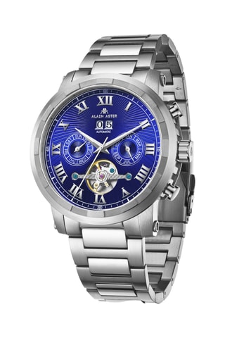 Relógio automático de aço - Prateado