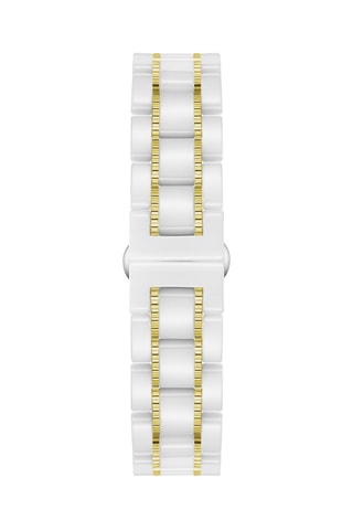 Relógio automático de cerâmica - Taquímetro - Prateado