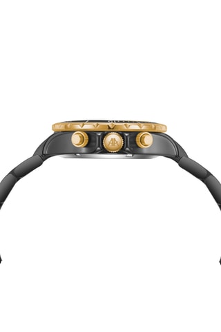Relógio automático de cerâmica - Preto e dourado