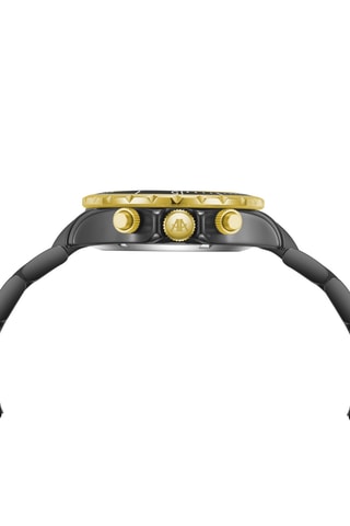 Relógio automático de cerâmica - Preto e dourado