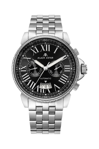 Relógio automático de aço - Prateado