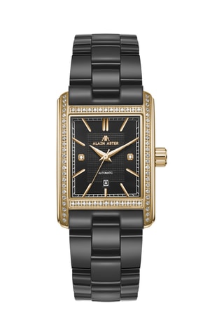 Doublé Roségoud Keramische Automatisch Horloge - Zwart en Goudkleurig