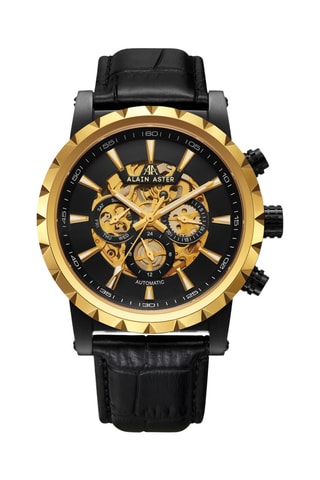 Automatisch Leren Horloge - Zwart en Goudkleurig