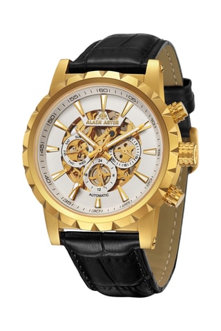 Automatisch Leren Horloge - Zwart en Goudkleurig