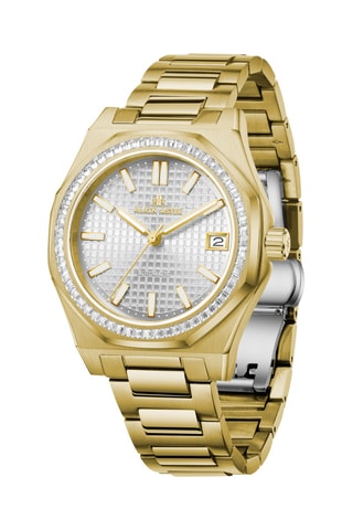 Stalen Automatische Horloge met Zirkonia’s