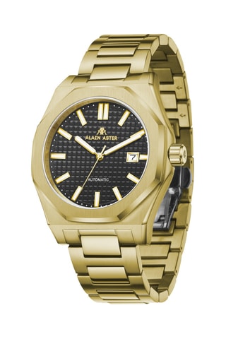 Relógio automático de aço - Dourado