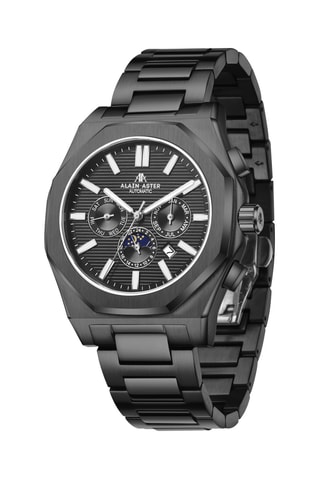 Relógio automático de aço - Preto