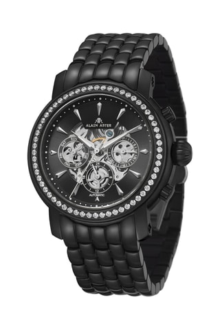 Stalen Automatische Horloge met Zirkonia’s