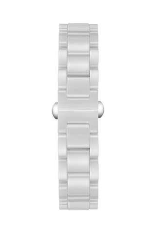 Relógio automático de cerâmica - Branco e dourado