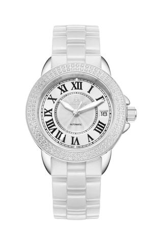 Keramische Automatisch Horloge - Wit en Zilverkleurig