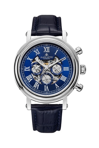 Automatisch Leren Horloge - Blauw en Zilverkleurig