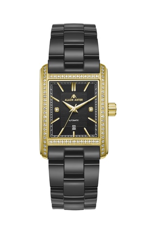 Keramische Automatisch Horloge met Zirkonia’s en Diamanten