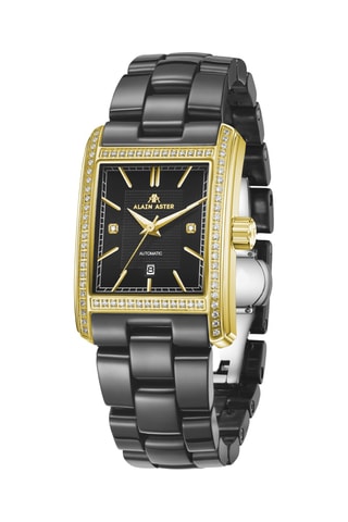 Keramische Automatisch Horloge met Zirkonia’s en Diamanten