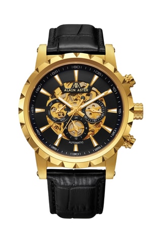 Automatisch Leren Horloge - Zwart en Goudkleurig