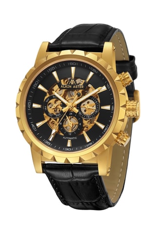 Automatisch Leren Horloge - Zwart en Goudkleurig