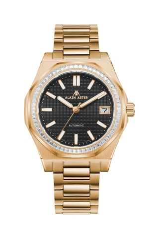 Stalen Automatische Horloge met Zirkonia’s