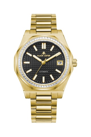 Stalen Automatische Horloge met Zirkonia’s